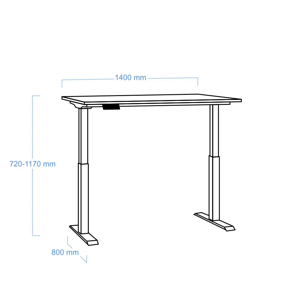 DESK PRO 140/80 UP